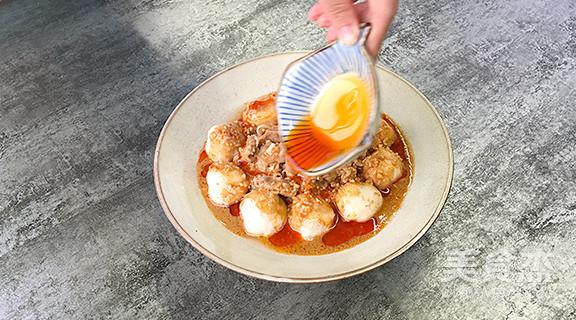 "cold Cuttlefish Balls in Sesame Sauce" recipe