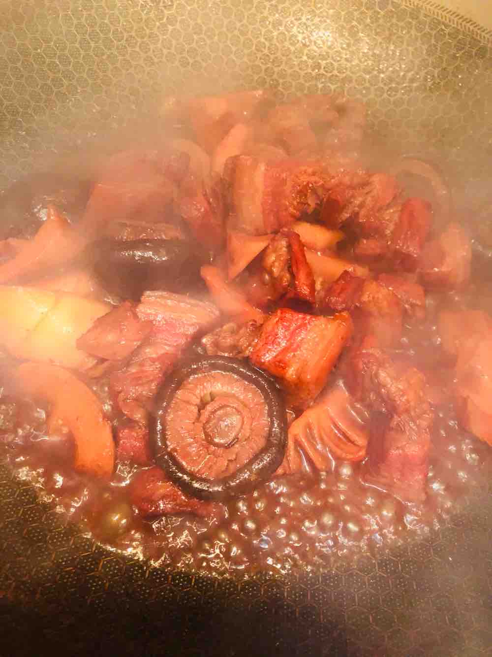 Braised Pork Belly with Fresh Bamboo Shoots recipe