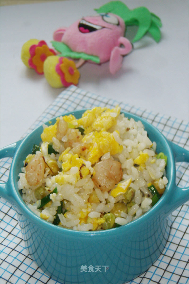 Fried Rice with Shrimp and Egg recipe
