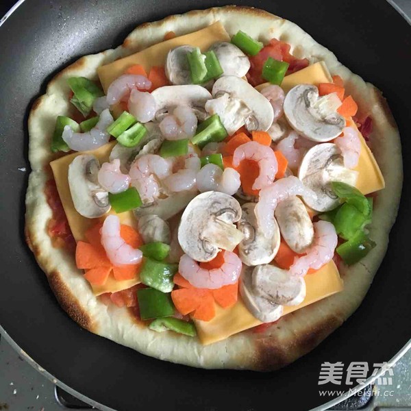 Pan Seafood Pizza recipe