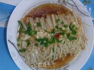 Steamed Enoki Mushroom recipe