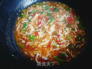 Enoki Mushroom and Egg Drop Soup recipe