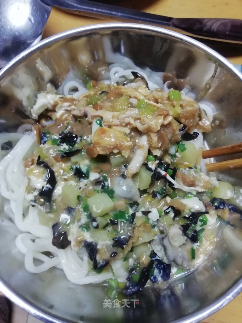 Noodles with Fish and Marinated Noodles recipe