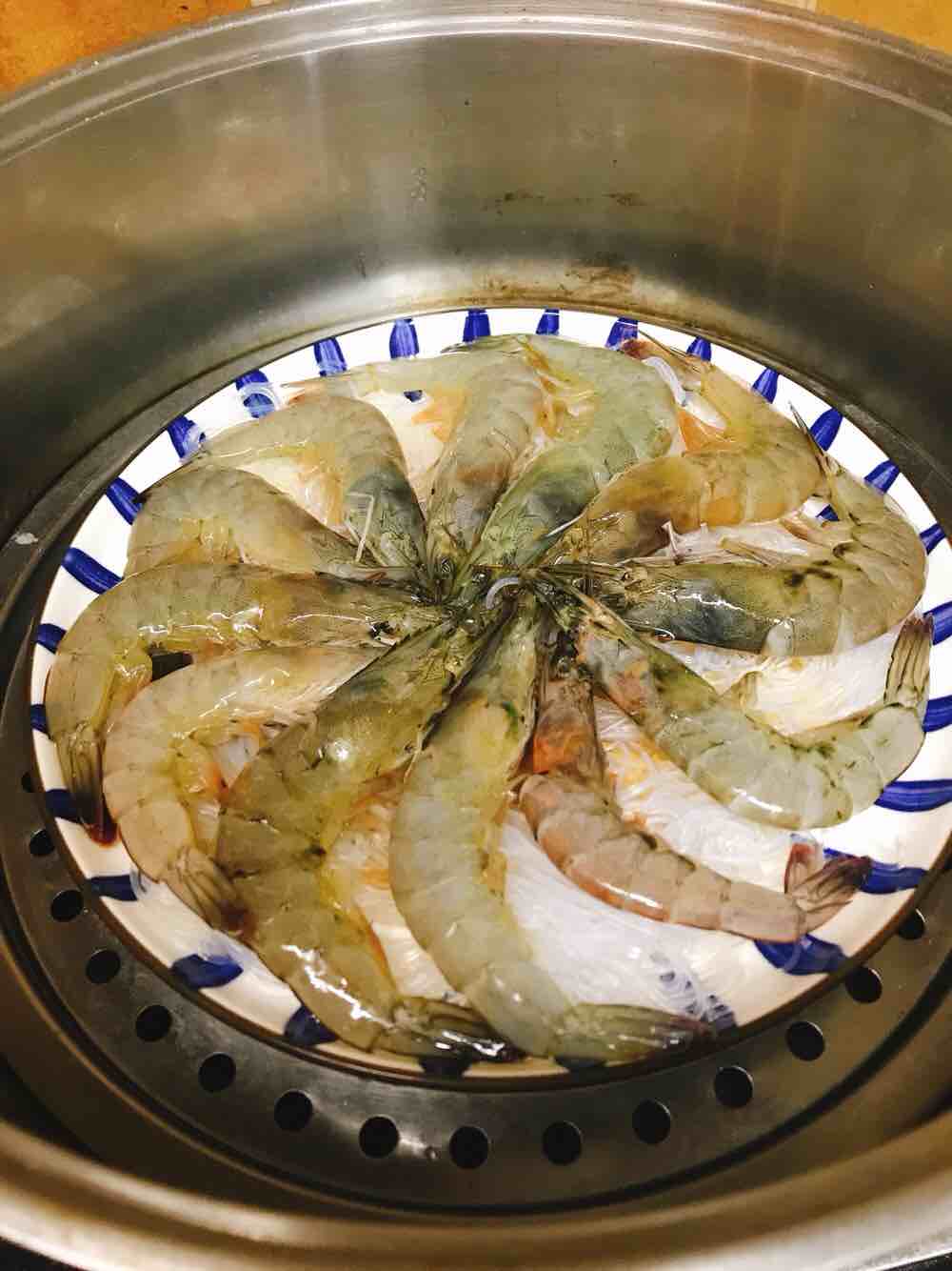 Steamed Prawns with Fans Who are Ready to Eat Again~ recipe