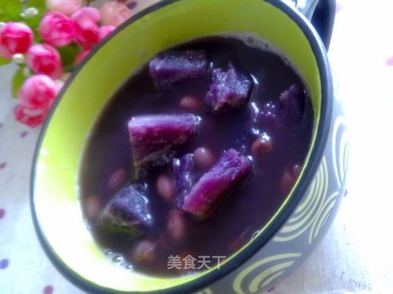 Purple Sweet Potato and Red Bean Soup recipe