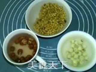 Red and White Lotus Seed Soy Milk recipe