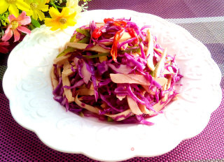 Purple Cabbage Mixed with Fragrant Dried recipe