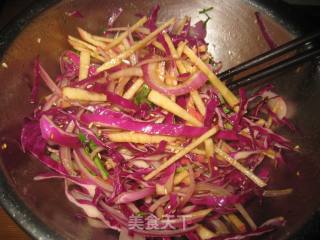 Green Onion and Purple Cabbage recipe