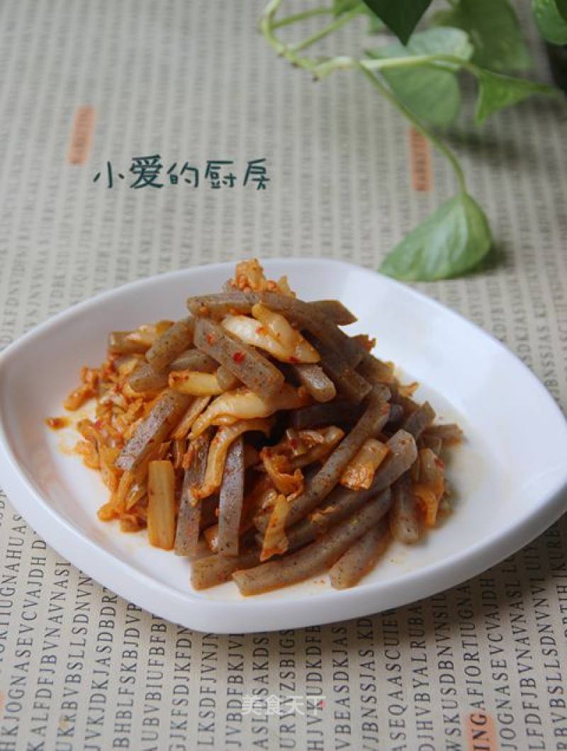 Stir-fried Konjac with Spicy Cabbage recipe