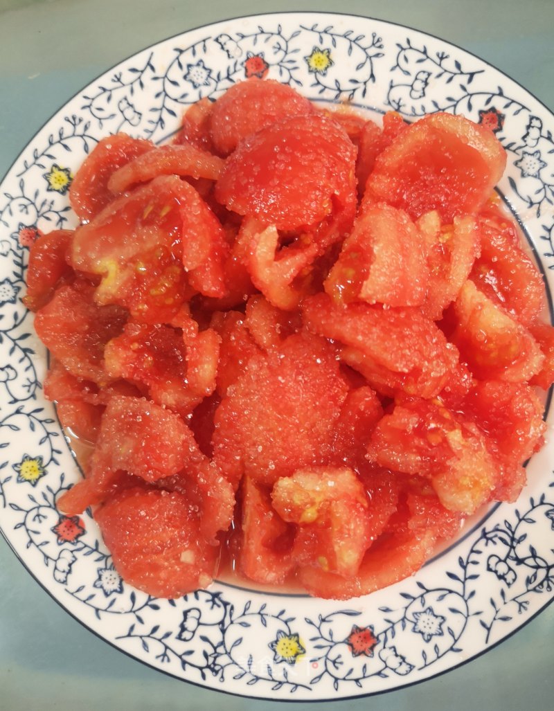 Tomatoes (tomatoes) Mixed with Sugar recipe