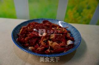 Stir-fried Chicken Gizzards with Garlic Stalks recipe