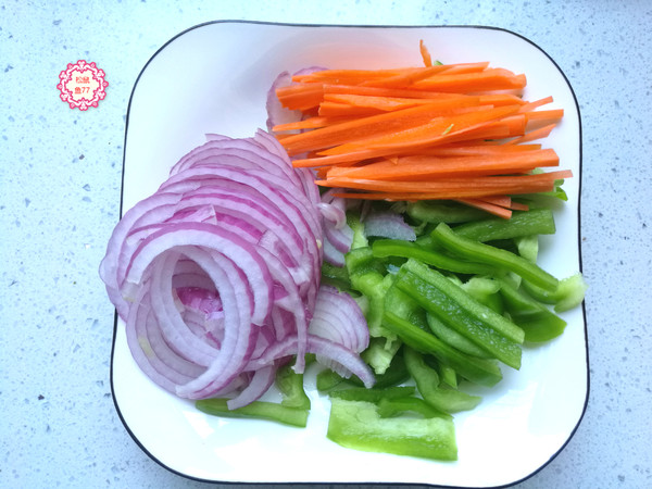 Vegetarian Fried Cake Shreds recipe