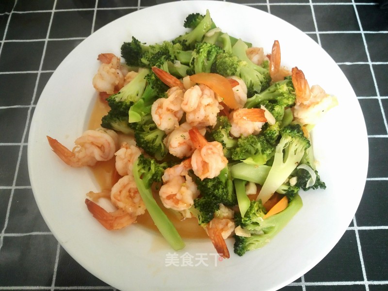 Stir-fried Shrimp with Broccoli recipe