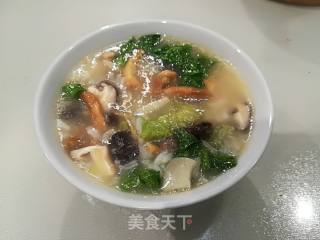 Shredded Pork and Double Mushroom Congee recipe