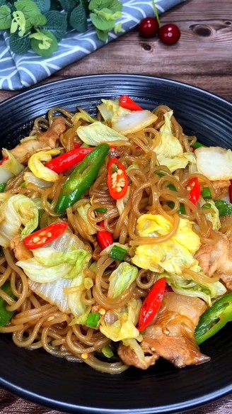 Chinese Cabbage Stewed Vermicelli recipe