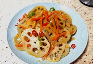 Hot and Sour Lotus Root Slices recipe