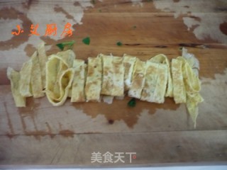 Spinach Egg Crust Mixed with Vermicelli recipe