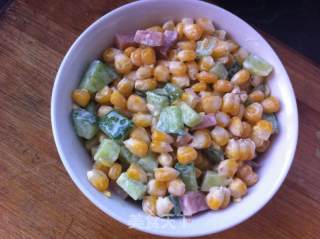 Mustard Melon Corn Salad recipe