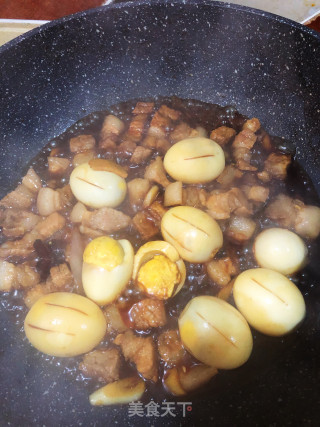 Braised Pork Belly with Local Eggs recipe