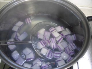 Purple Sweet Potato Taro Balls recipe