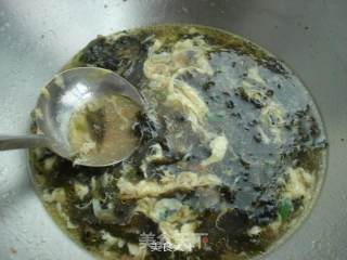 Egg Seaweed Soup recipe
