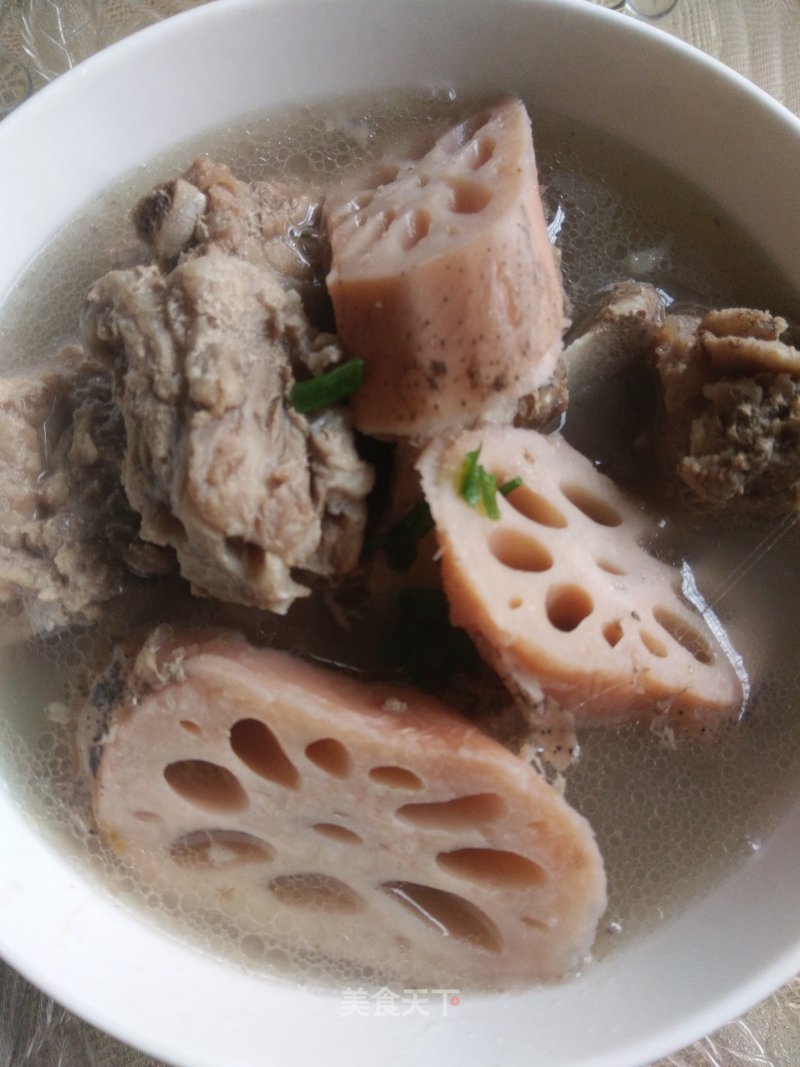 Pork Ribs Stewed Wild Lotus Root recipe