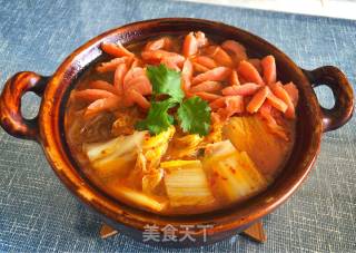 Stewed Cabbage with Sweet Potato Flour recipe