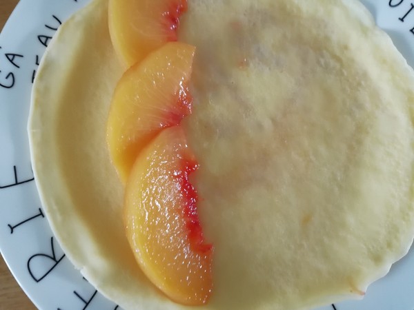 Yellow Peach Custard Pancake recipe