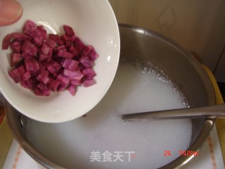 Purple Sweet Potato Grain and Wolfberry Rice Paste recipe