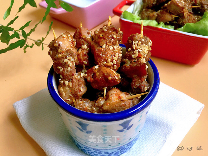 #aca烤明星大赛#roasted Toothpick Meat recipe