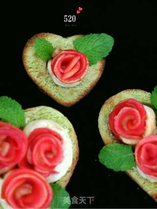 #the 4th Baking Contest and is Love to Eat Festival#toast Rose recipe