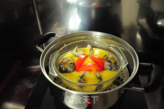 #新农健康婚纱#---tomato Clam Steamed Egg recipe