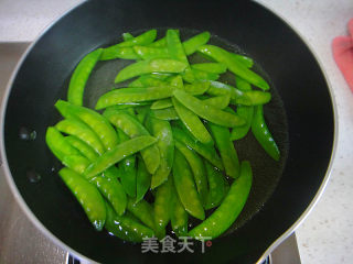 Garlic Bacon Snow Pea recipe