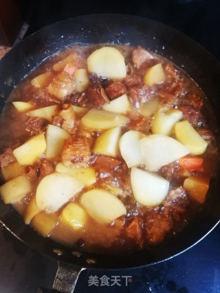 Beef Stew with Radish and Potatoes recipe