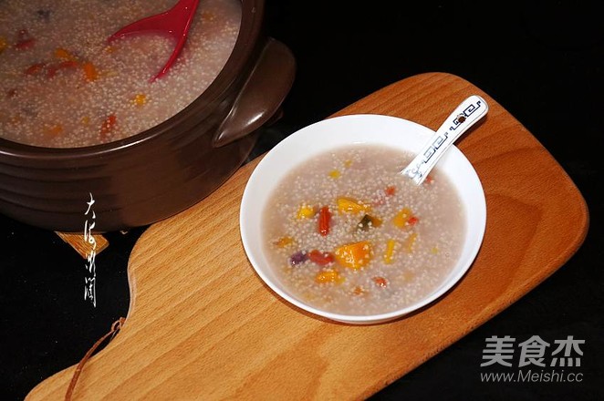 Black Millet Purple Potato Pumpkin Porridge recipe