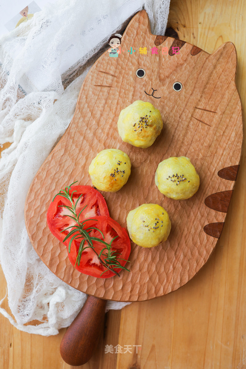 Baby-like Egg Yolk Pastry with Food Supplement for Over 8 Months recipe