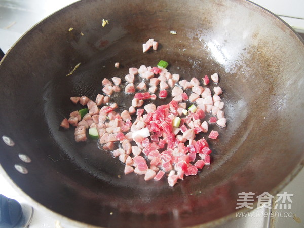 Basil Sausage Beef Fried Rice recipe