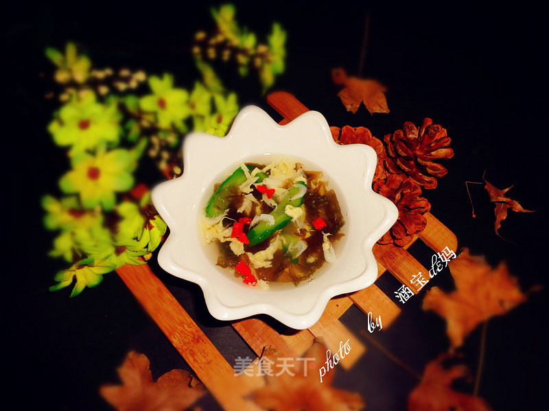 Egg Seaweed Soup recipe