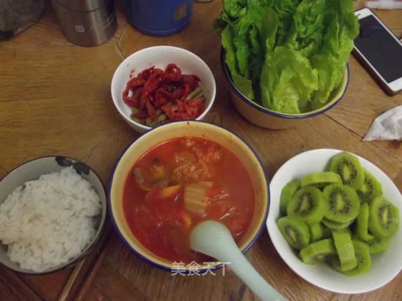 Spicy Cabbage Pork Belly Soup recipe