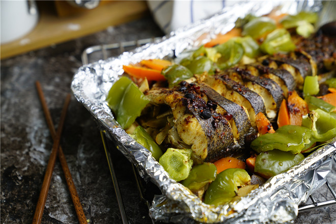 Grilled Fish with Seasonal Vegetable Sauce recipe