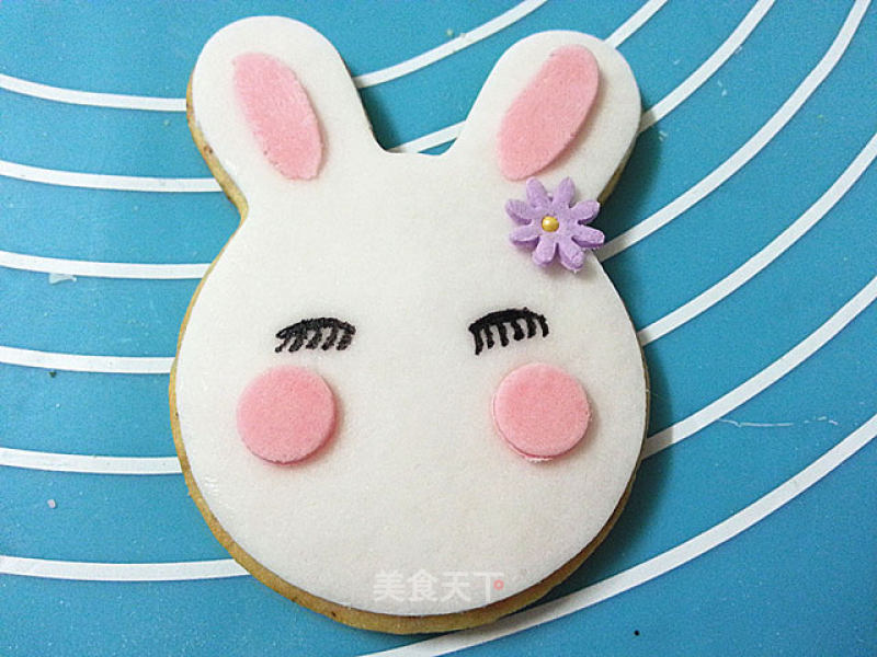 Super Cute Little Cute Rabbit Fondant Biscuits recipe