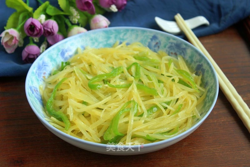 Green Pepper and Potato Shreds recipe