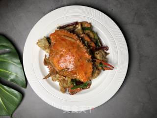 [rabbit Loves Kitchen] Fried Crab with Ginger and Spring Onion recipe