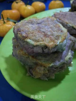 Yam Purple Potato Rice Cake recipe