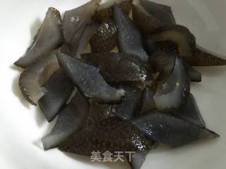 Braised Sea Cucumber with Pleurotus Eryngii recipe