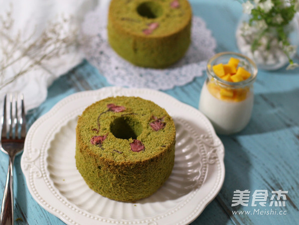 Sakura Matcha Chiffon recipe