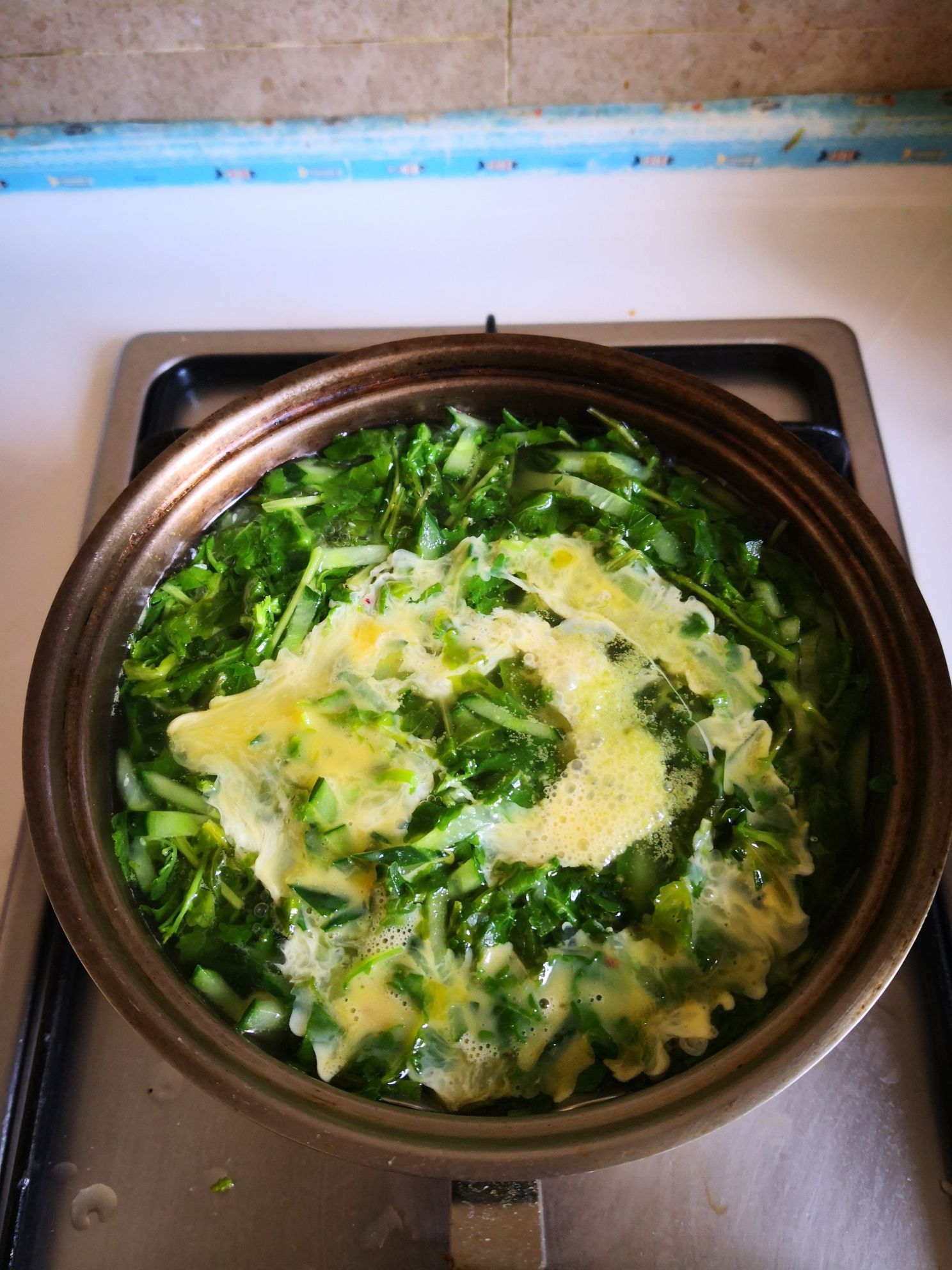 Local Vegetable and Egg Soup recipe