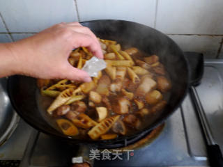 Braised Pork with Bamboo Shoots and Mushrooms recipe