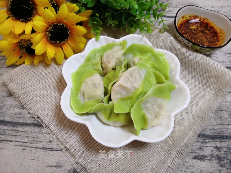 #面食# Jade Baicai Dumplings recipe