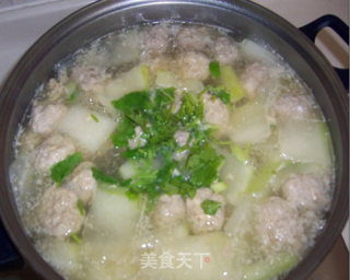 Winter Melon Meatball Soup recipe
